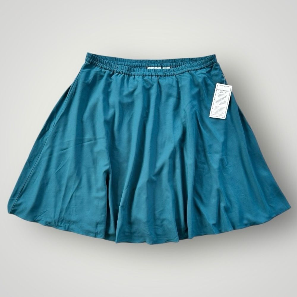 🎉5 for $45 🎉 NWT Roamans Skirt Women Size 34W Turquoise